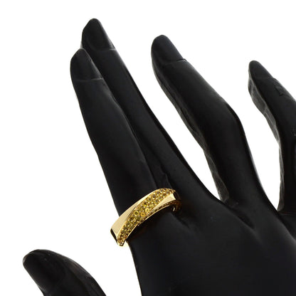 MAUBOUSSIN Yellow Sapphire #52 Ring K18 Yellow Gold Ladies [Used]