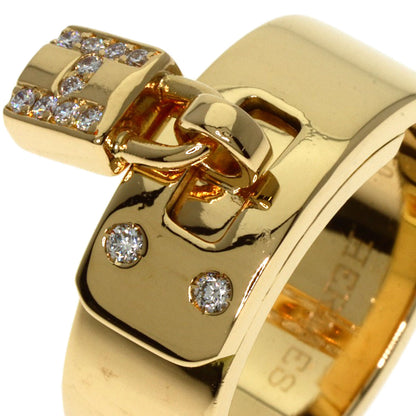 HERMES   Kelly Cadena Diamond #48 Ring  K18 Yellow Gold Ladies [Used]
