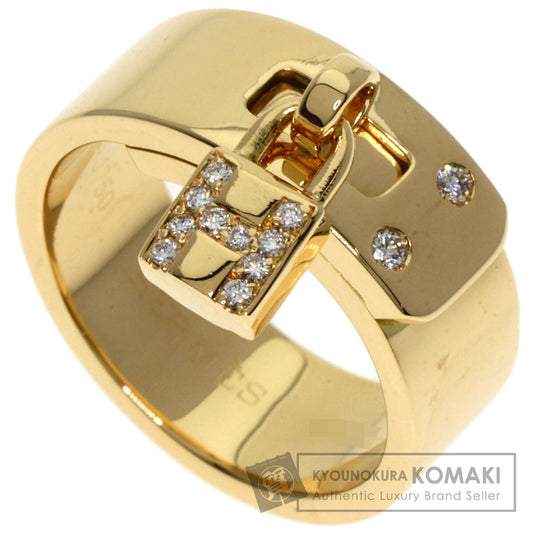HERMES   Kelly Cadena Diamond #48 Ring  K18 Yellow Gold Ladies [Used]