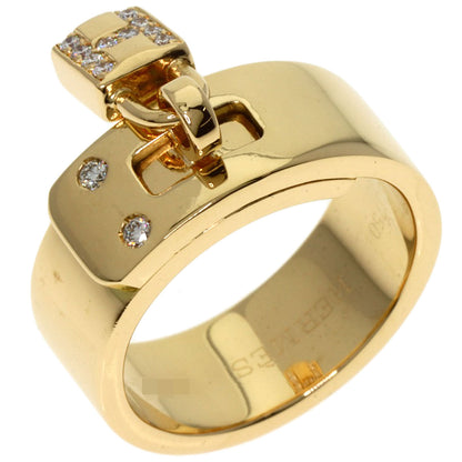 HERMES   Kelly Cadena Diamond #48 Ring  K18 Yellow Gold Ladies [Used]