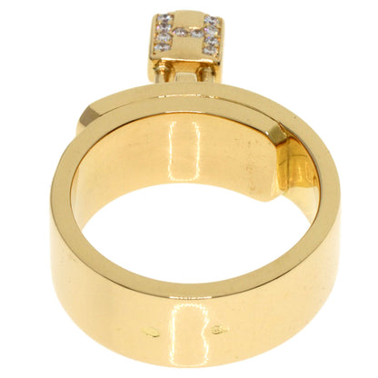HERMES   Kelly Cadena Diamond #48 Ring  K18 Yellow Gold Ladies [Used]