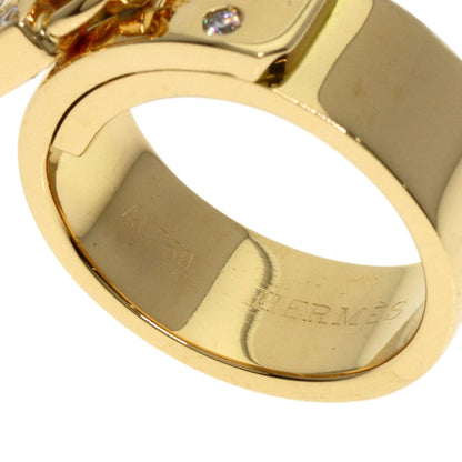 HERMES   Kelly Cadena Diamond #48 Ring  K18 Yellow Gold Ladies [Used]