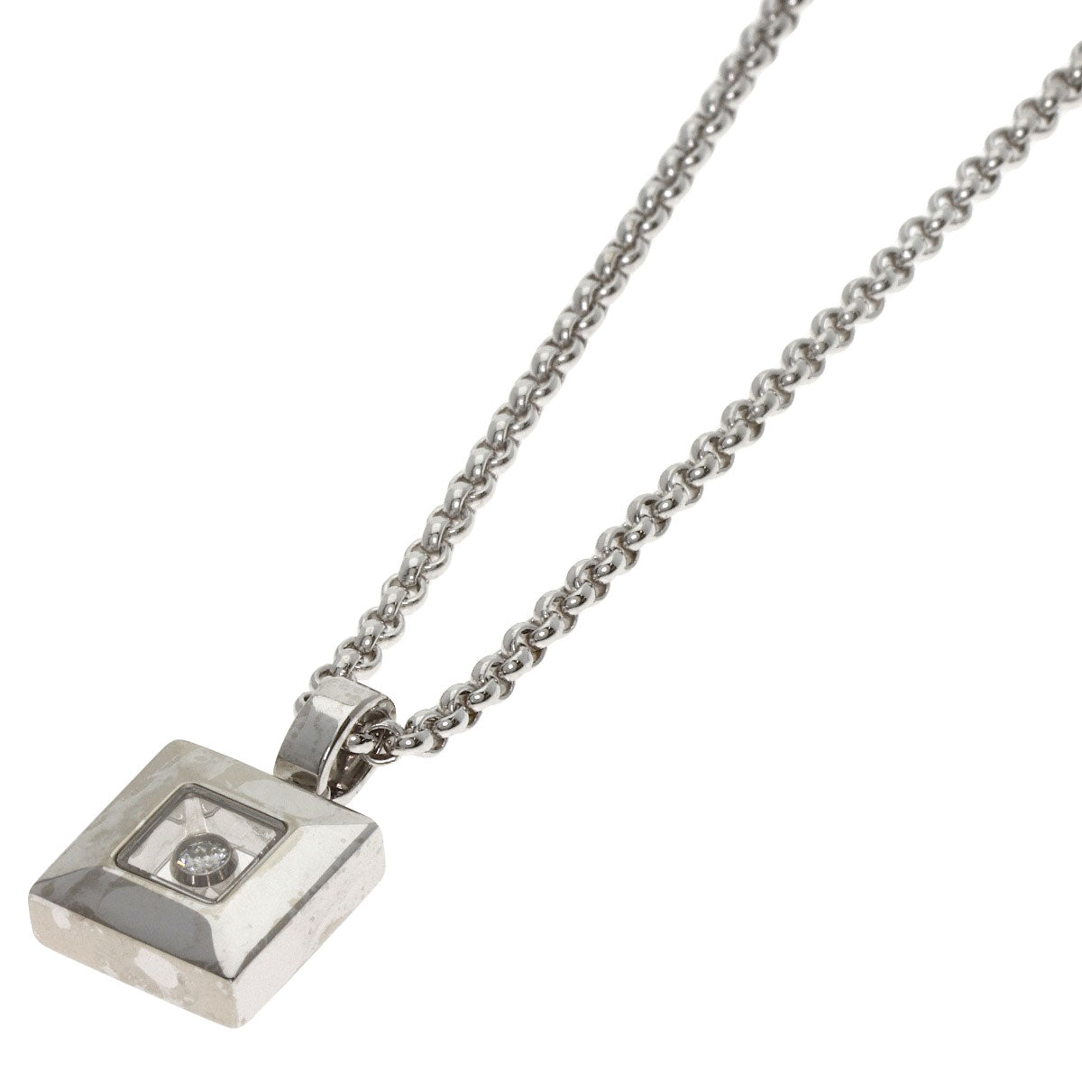 Chopard Happy Diamond Necklace K18 White Gold Ladies [Used]