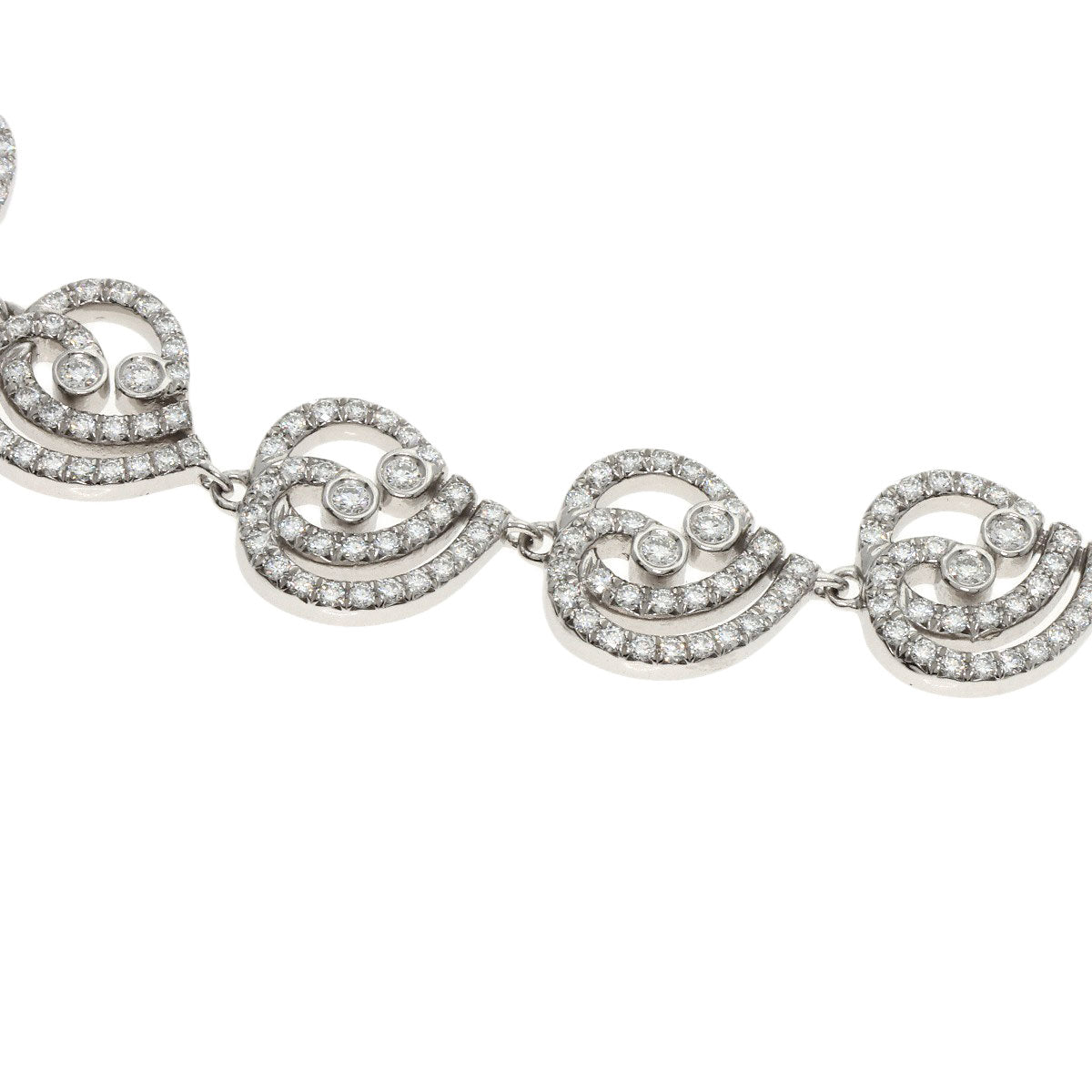 TIFFANY&Co. Enchant Heart Diamond Bracelet Platinum PT950 Ladies [Used]