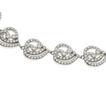 TIFFANY&Co. Enchant Heart Diamond Bracelet Platinum PT950 Ladies [Used]