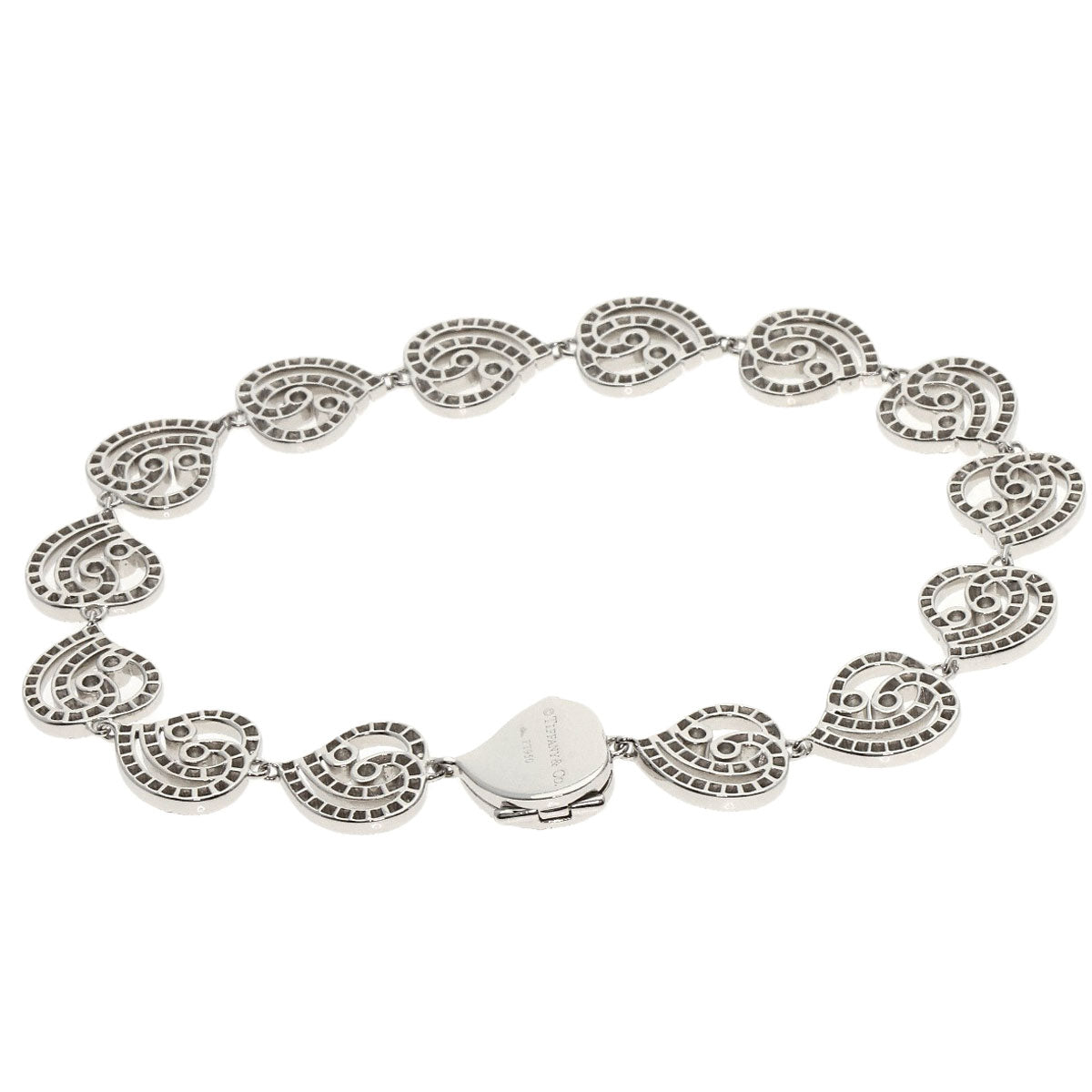 TIFFANY&Co. Enchant Heart Diamond Bracelet Platinum PT950 Ladies [Used]