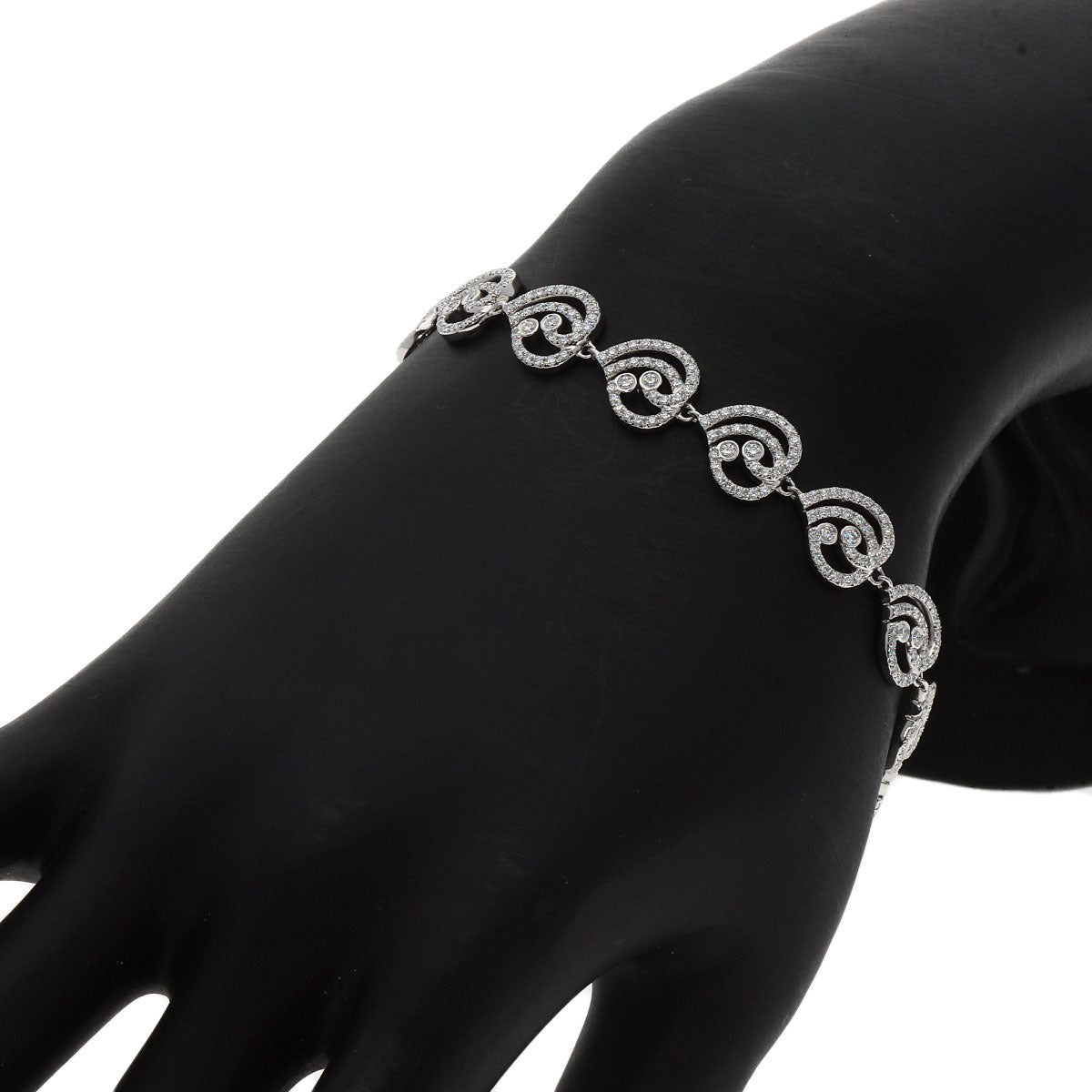 TIFFANY&Co. Enchant Heart Diamond Bracelet Platinum PT950 Ladies [Used]