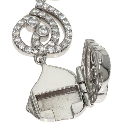 TIFFANY&Co. Enchant Heart Diamond Bracelet Platinum PT950 Ladies [Used]