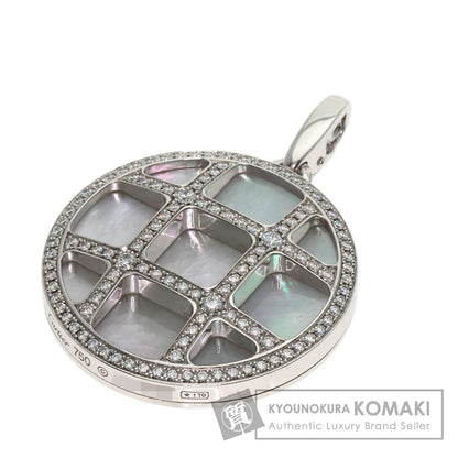 CARTIER Pasha Grid Shell Diamond Pendant top K18 White Gold Ladies [Used]