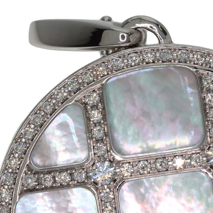CARTIER Pasha Grid Shell Diamond Pendant top K18 White Gold Ladies [Used]