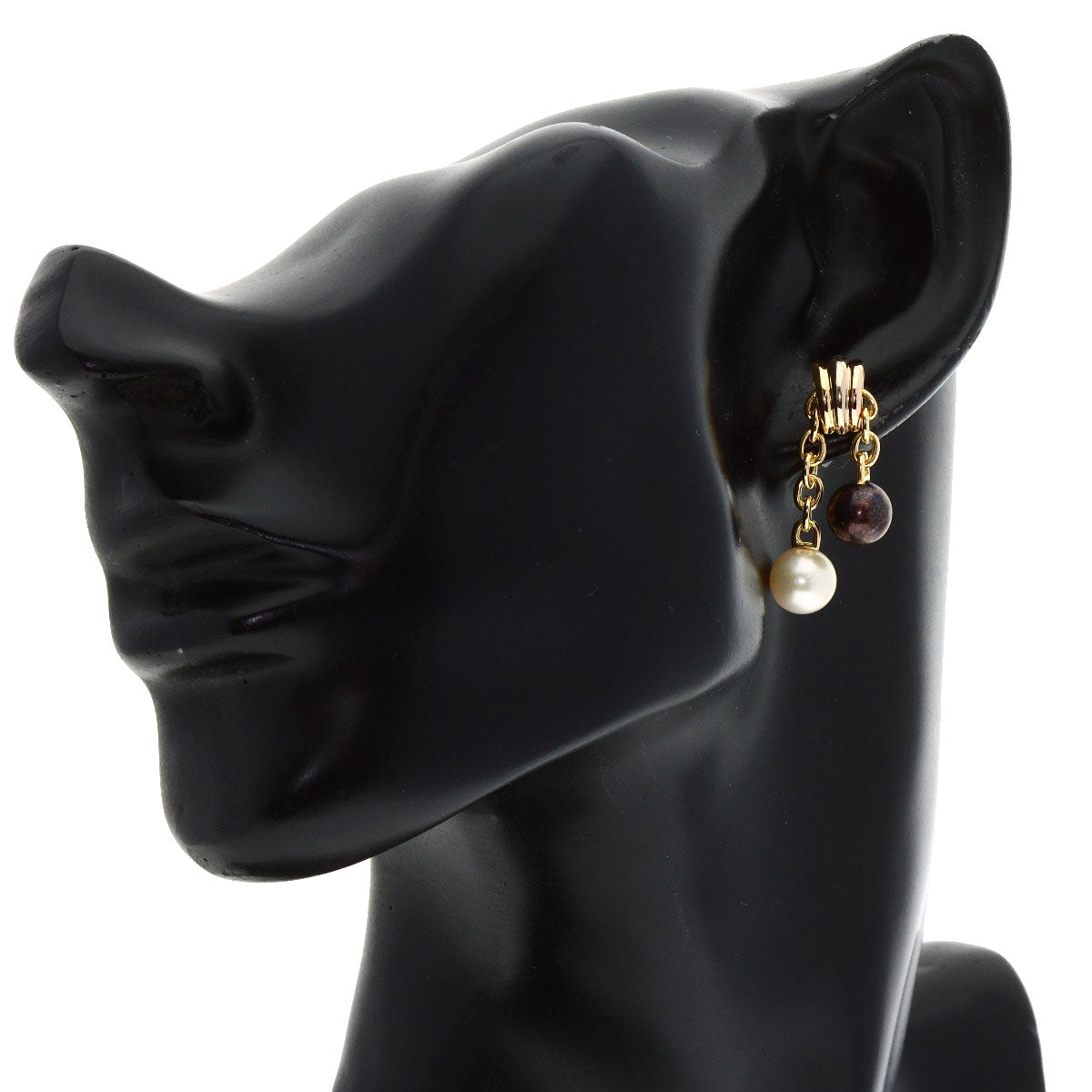 CARTIER Trinity Pearl Pearl earring K18 Yellow Gold K18 White GoldLadies [Used]