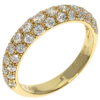Gimel Pave Diamond Ring K18 Yellow Gold Ladies [Used]