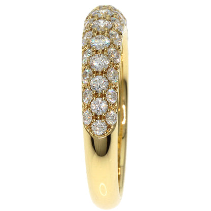 Gimel Pave Diamond Ring K18 Yellow Gold Ladies [Used]