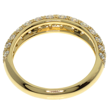 Gimel Pave Diamond Ring K18 Yellow Gold Ladies [Used]