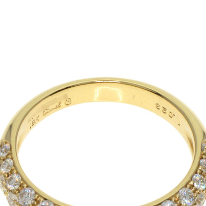 Gimel Pave Diamond Ring K18 Yellow Gold Ladies [Used]