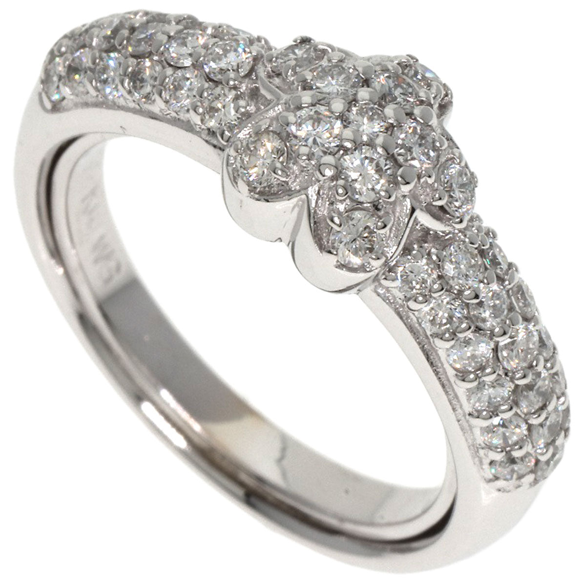 Ponte Vecchio Diamond Ring K18 White Gold Ladies [Used]
