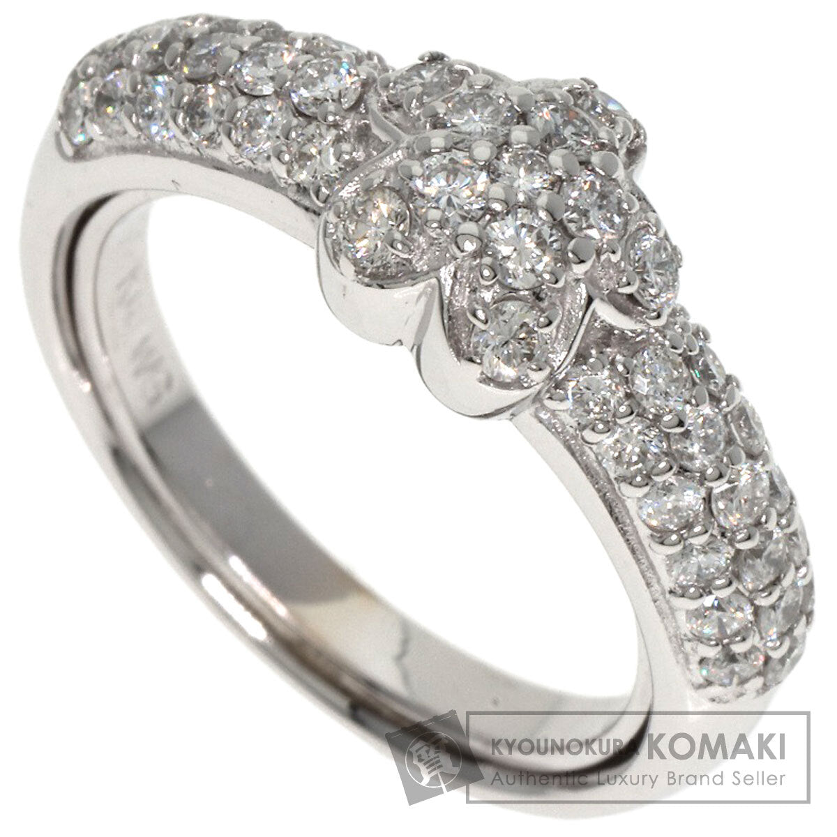 Ponte Vecchio Diamond Ring K18 White Gold Ladies [Used]