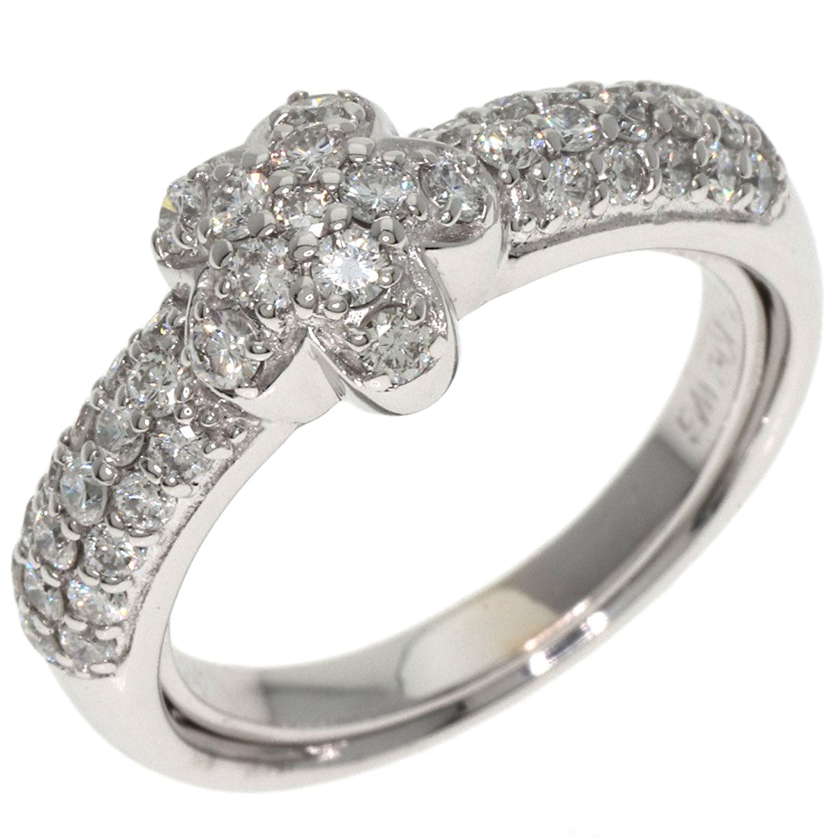 Ponte Vecchio Diamond Ring K18 White Gold Ladies [Used]
