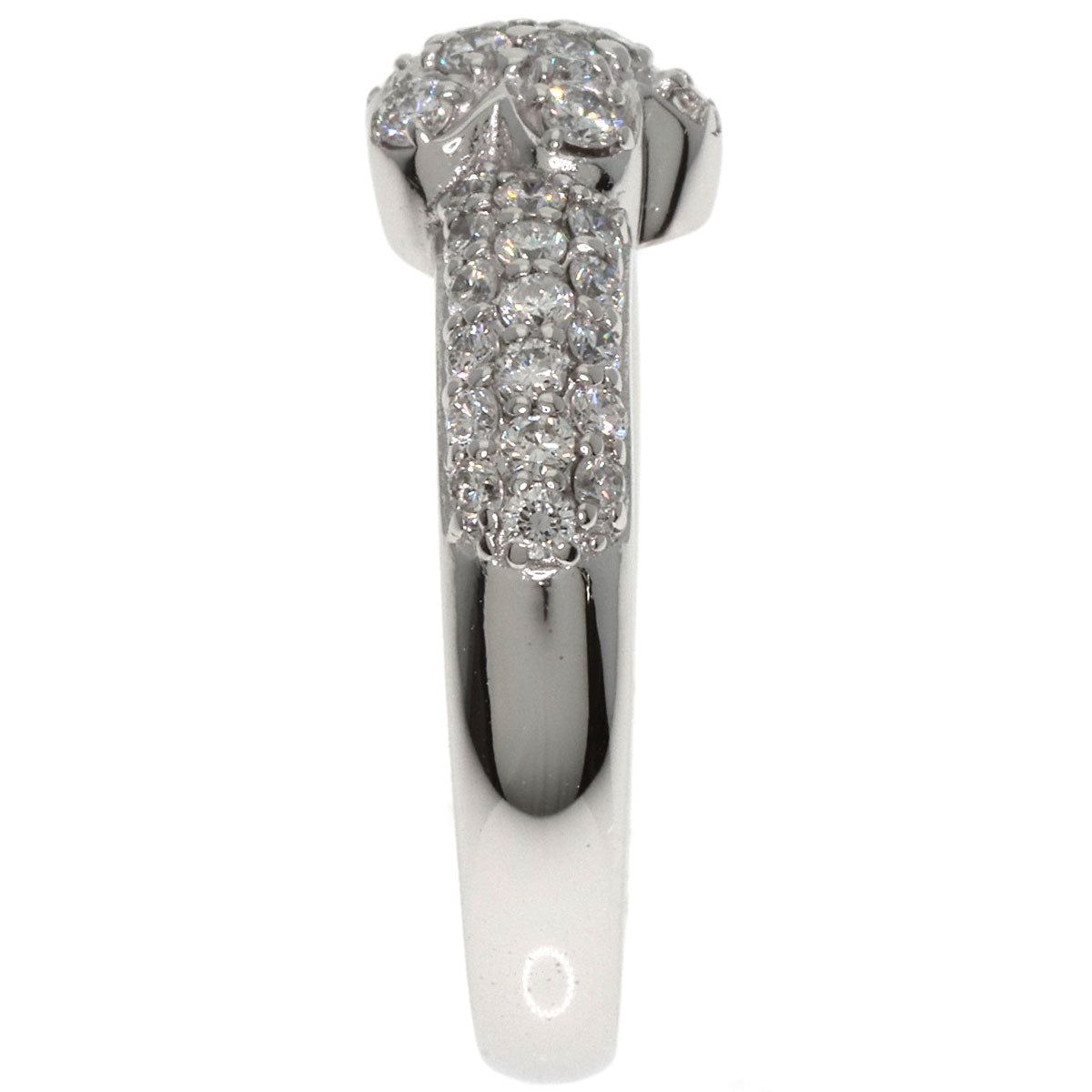 Ponte Vecchio Diamond Ring K18 White Gold Ladies [Used]