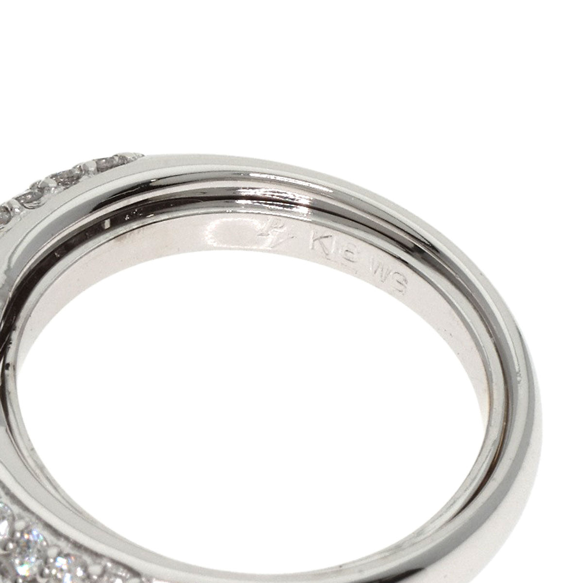 Ponte Vecchio Diamond Ring K18 White Gold Ladies [Used]