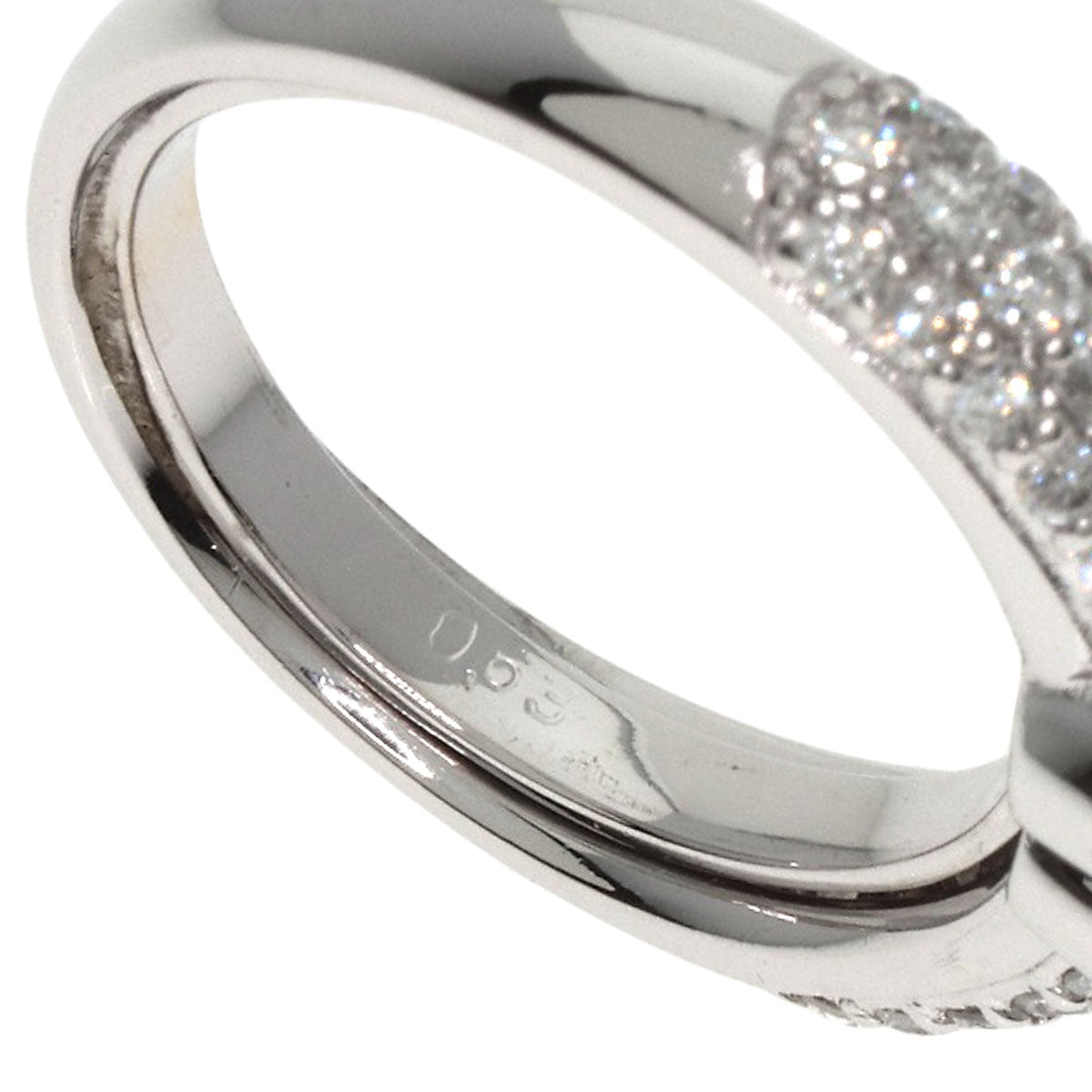 Ponte Vecchio Diamond Ring K18 White Gold Ladies [Used]
