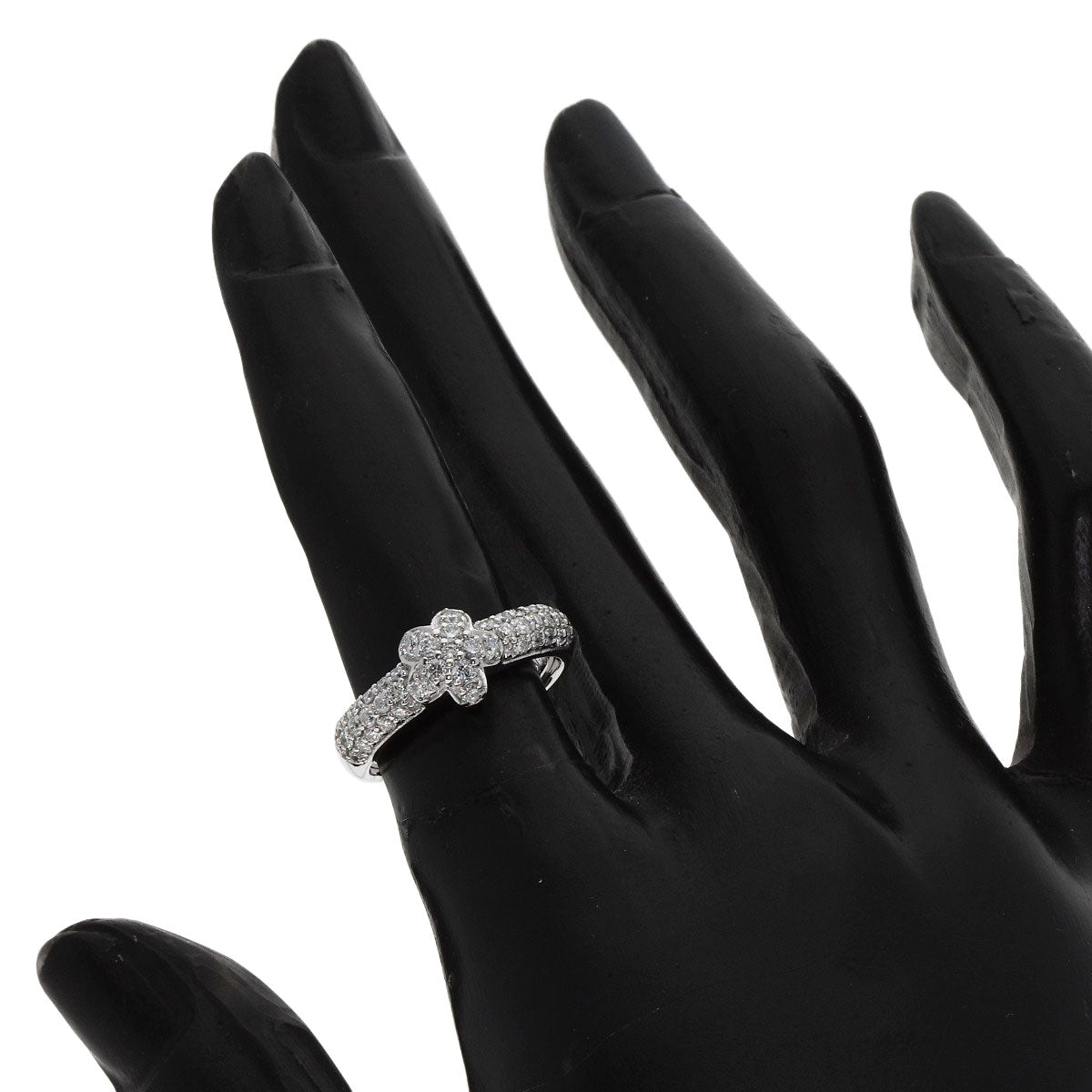 Ponte Vecchio Diamond Ring K18 White Gold Ladies [Used]