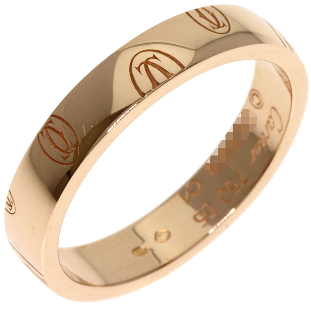 CARTIER   Happy Birthday #55 Ring  K18 Pink Gold Ladies [Used]