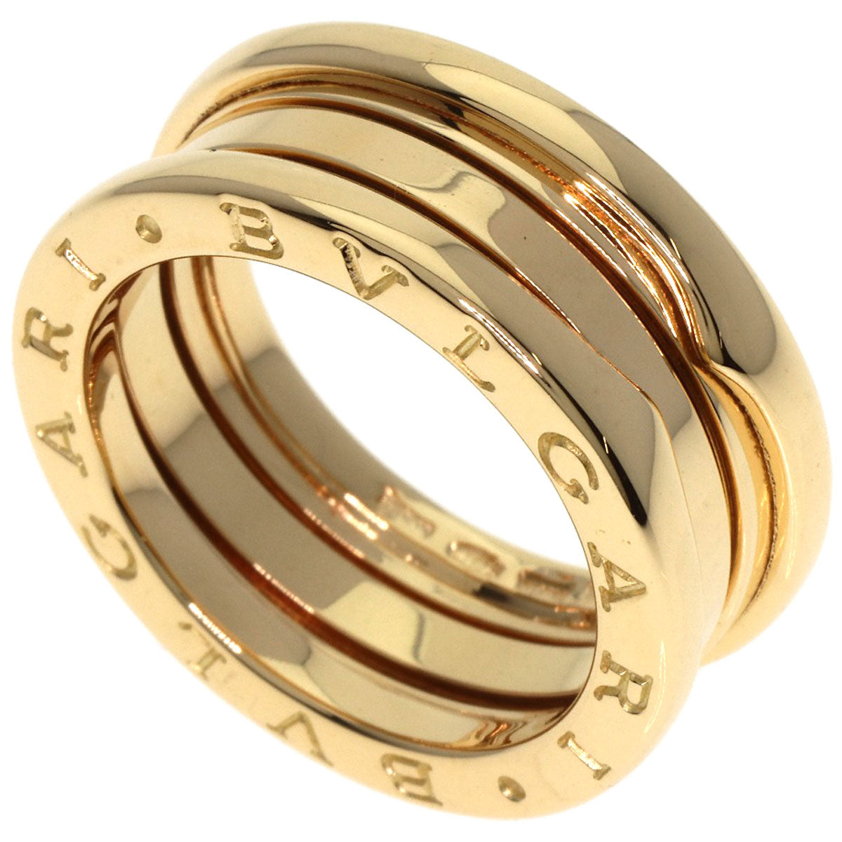 BVLGARI B.zero1 3 band #54 Ring K18 Yellow Gold Ladies [Used]
