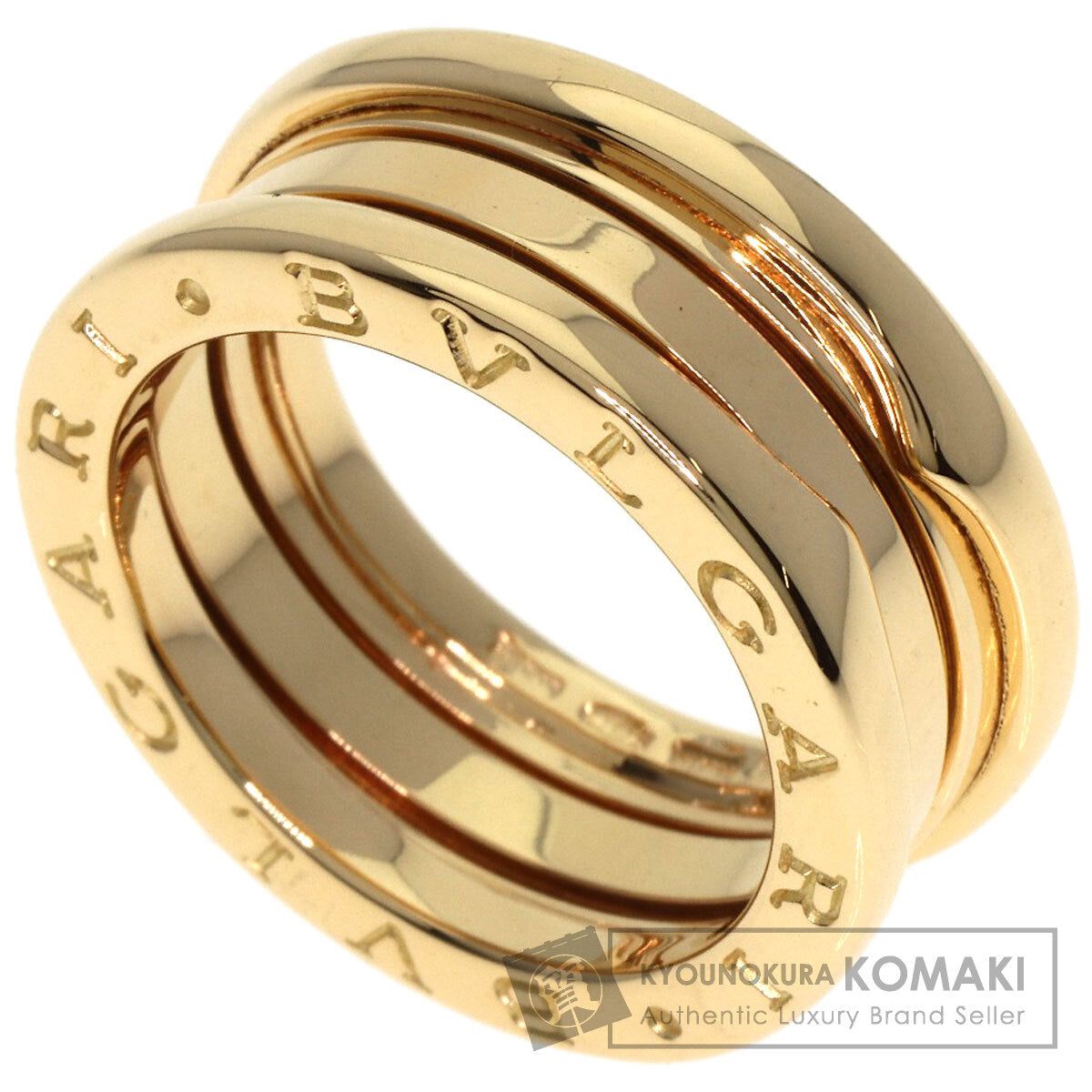 BVLGARI B.zero1 3 band #54 Ring K18 Yellow Gold Ladies [Used]
