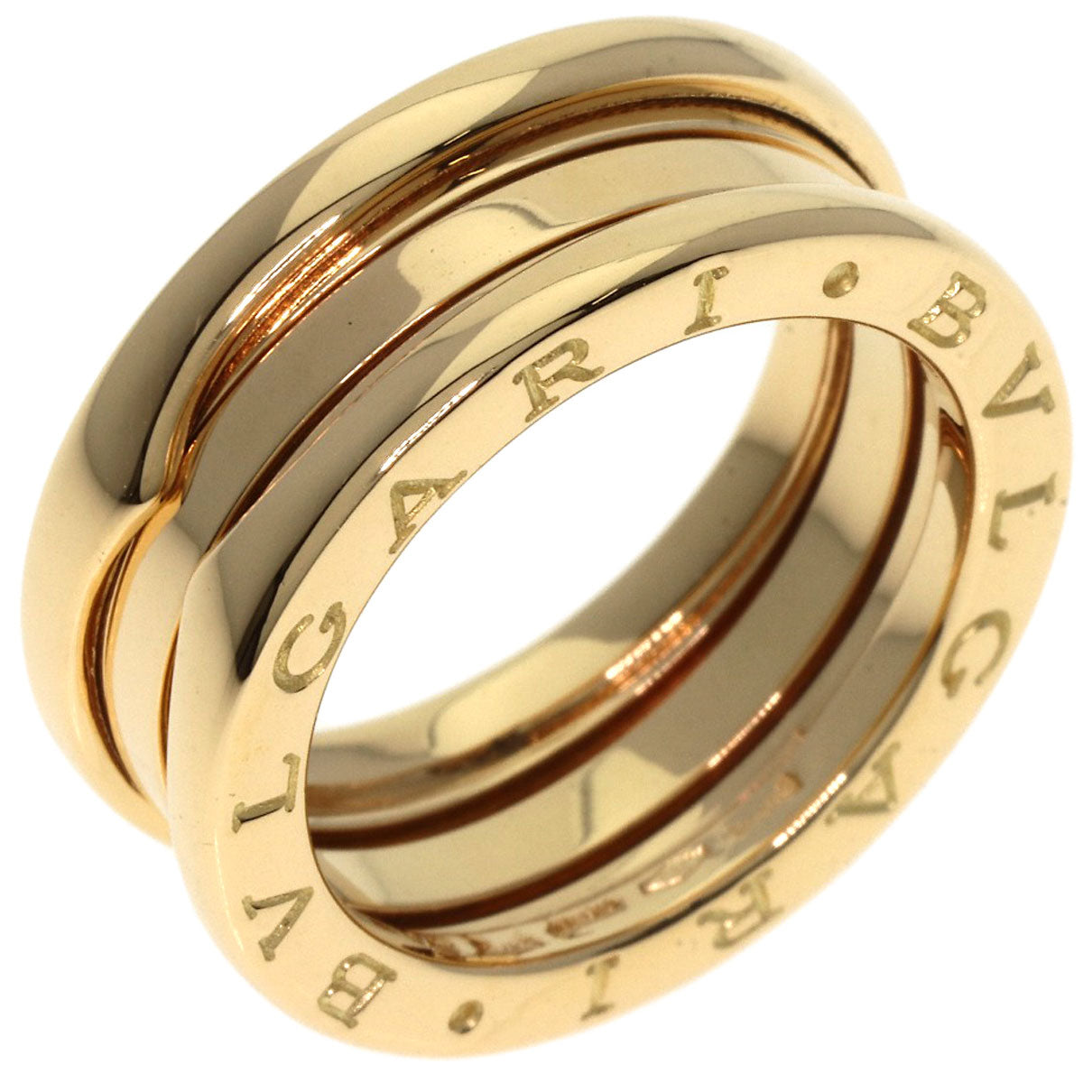 BVLGARI B.zero1 3 band #54 Ring K18 Yellow Gold Ladies [Used]