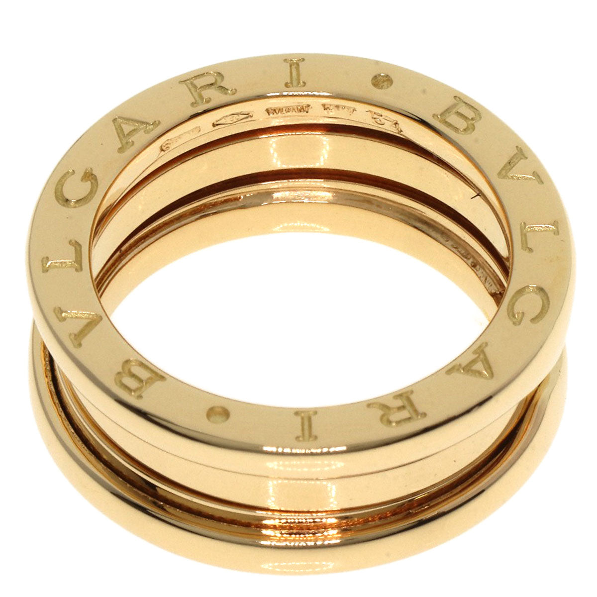 BVLGARI B.zero1 3 band #54 Ring K18 Yellow Gold Ladies [Used]