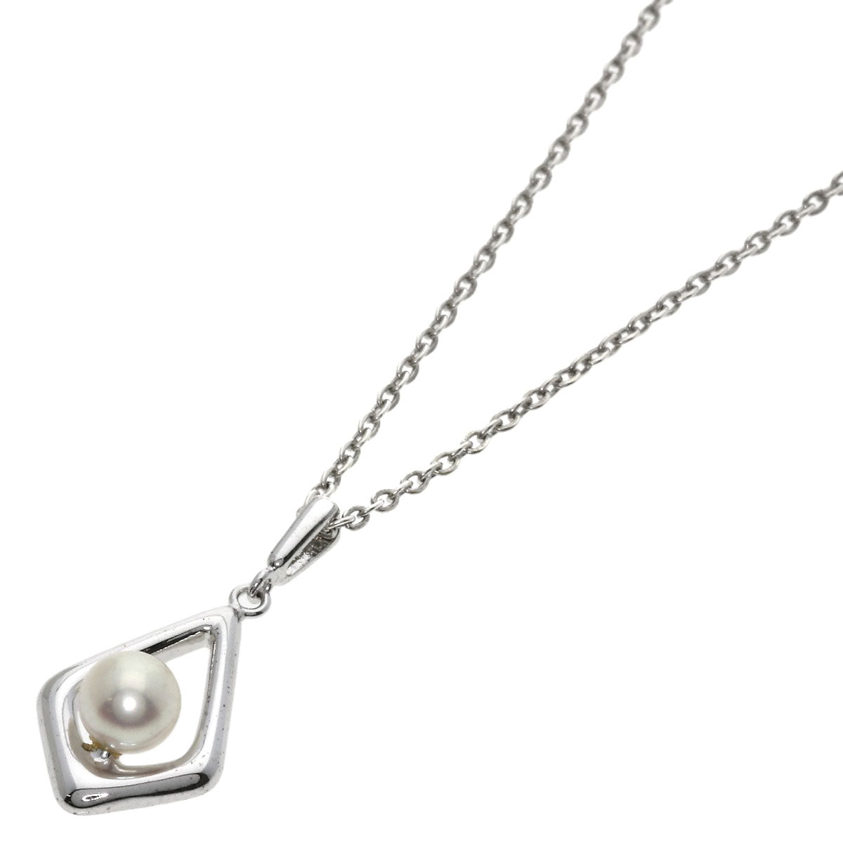 MIKIMOTO Pearl Pearl Necklace Silver Ladies [Used]