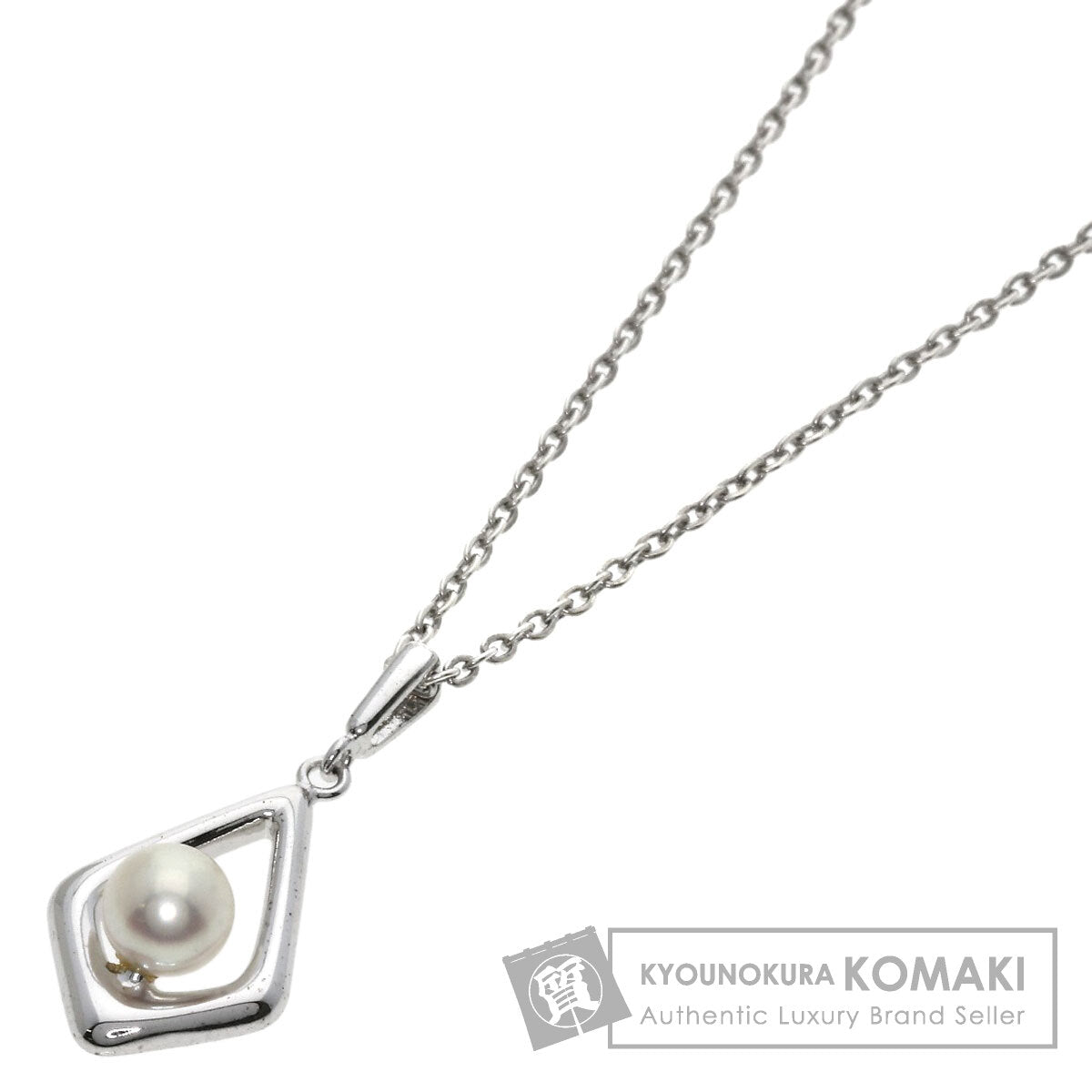 MIKIMOTO Pearl Pearl Necklace Silver Ladies [Used]