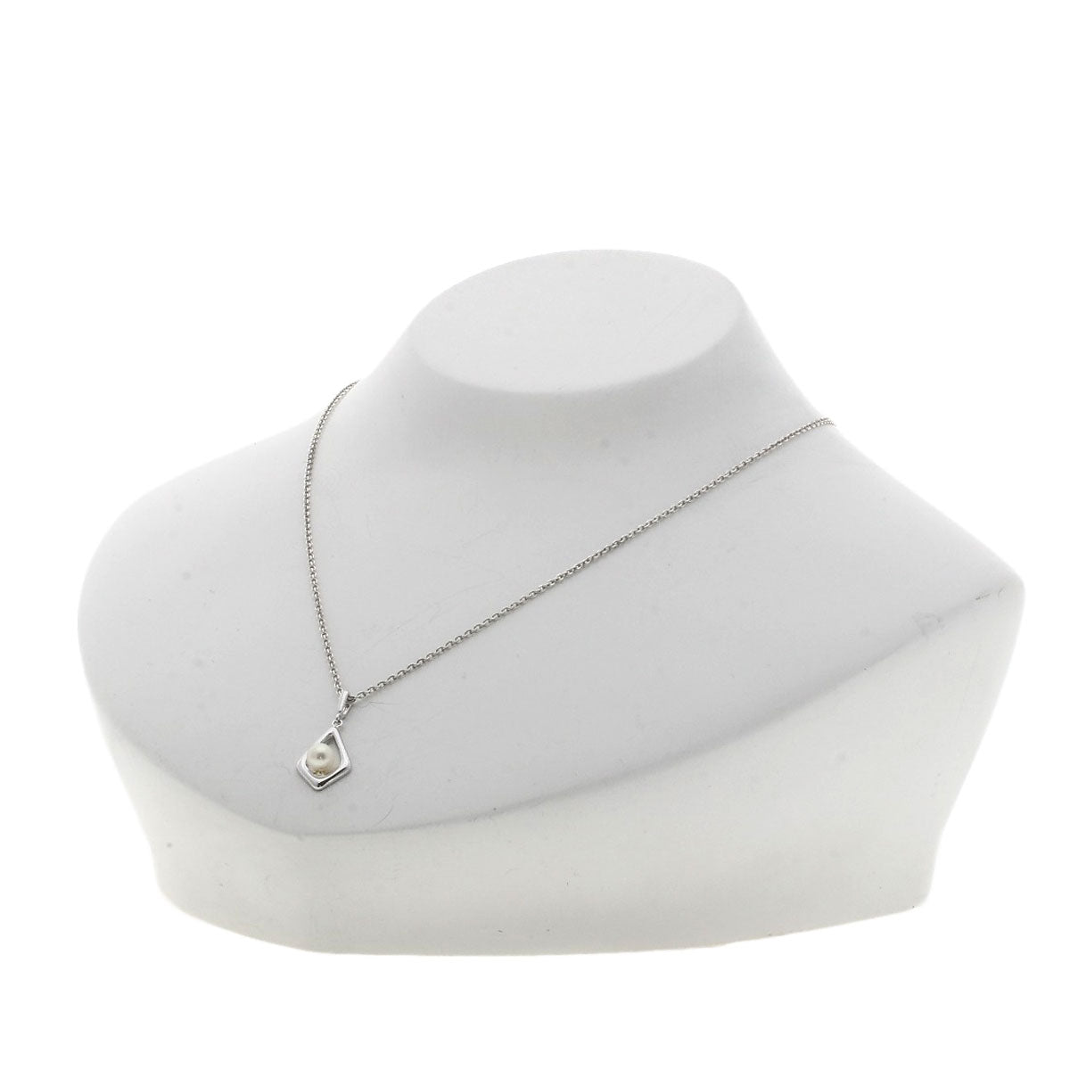 MIKIMOTO Pearl Pearl Necklace Silver Ladies [Used]