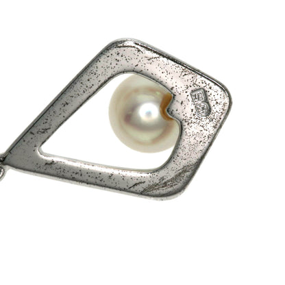 MIKIMOTO Pearl Pearl Necklace Silver Ladies [Used]