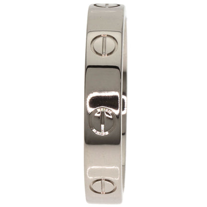 CARTIER   mini love ring #59 Ring  K18 White Gold unisex [Used]