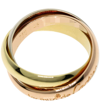 CARTIER Trinity #48 Ring K18 Yellow Gold 18K Pink GoldLadies [Used]