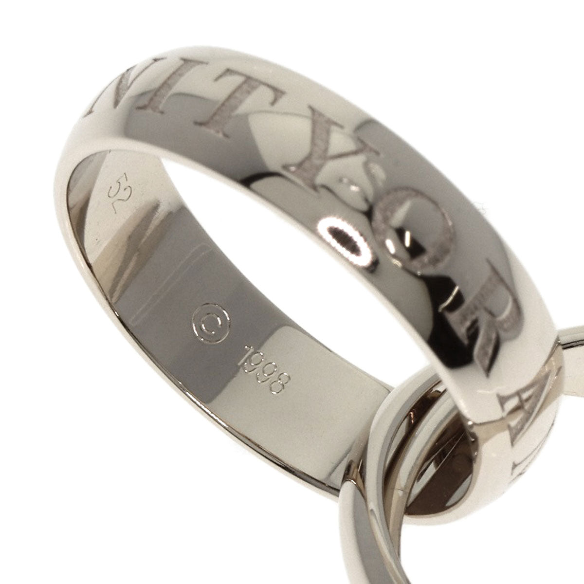 CARTIER   Trinity 1998 Christmas Limited #52 Ring  K18 White Gold Ladies [Used]
