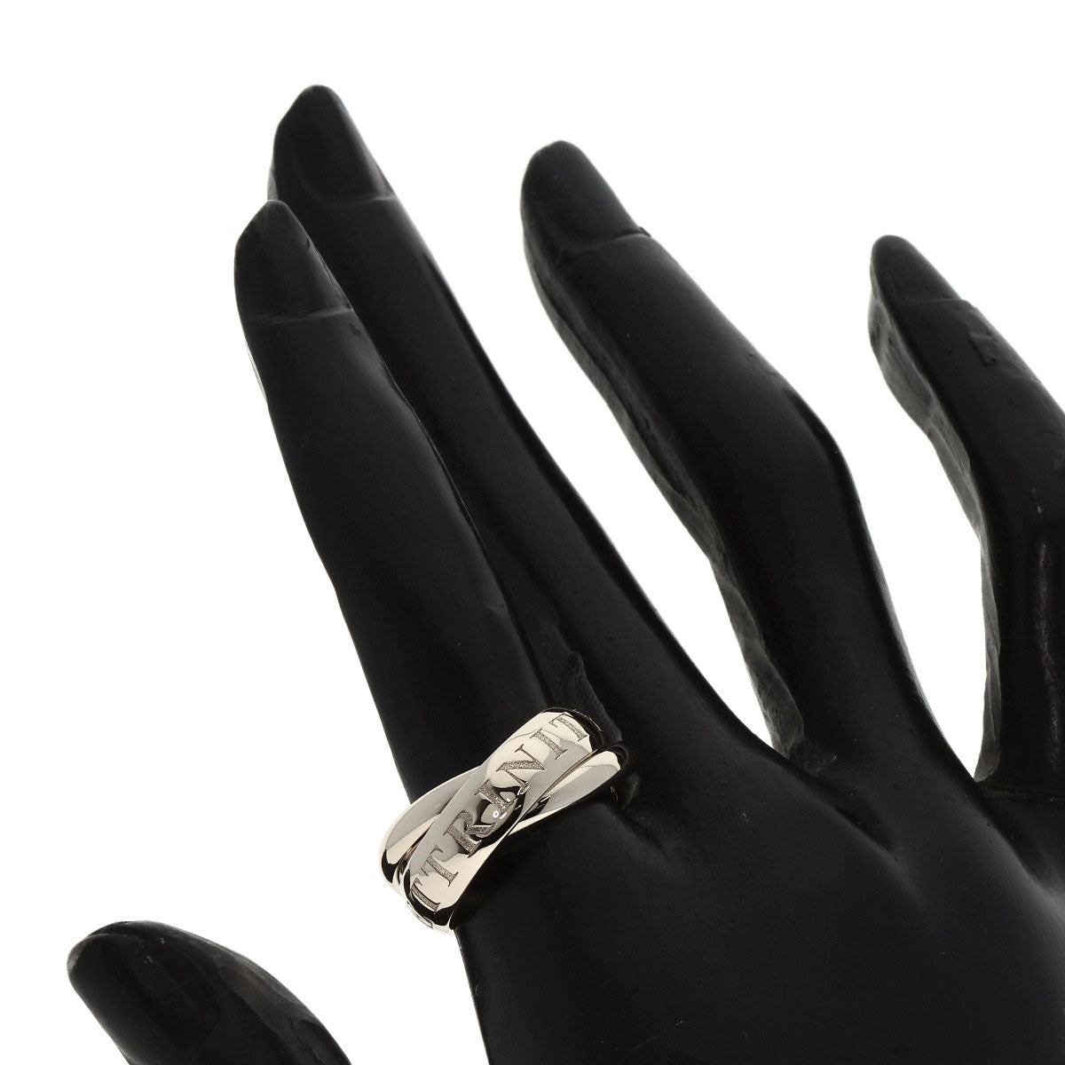 CARTIER   Trinity 1998 Christmas Limited #52 Ring  K18 White Gold Ladies [Used]