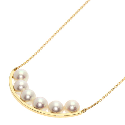 TASAKI Balance Plus Akoya Pearl Long Chain Necklace K18 Yellow Gold Ladies [Used]