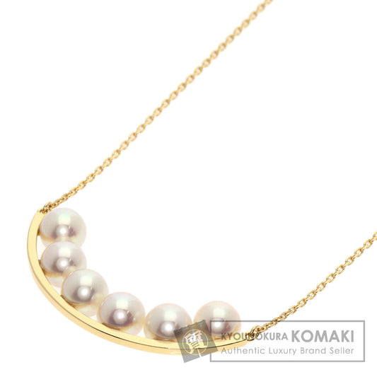 TASAKI Balance Plus Akoya Pearl Long Chain Necklace K18 Yellow Gold Ladies [Used]