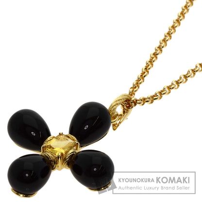 Onyx Citrin Prefeet Necklace K18 Yellow Gold 52g　Ladies