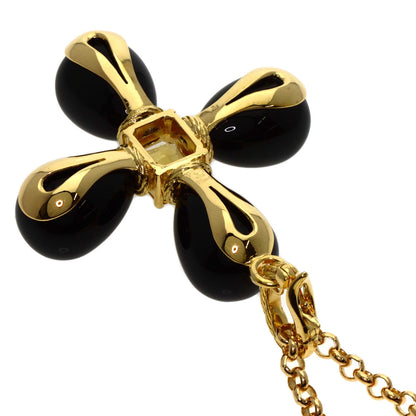 Onyx Citrin Prefeet Necklace K18 Yellow Gold 52g　Ladies