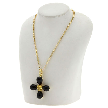 Onyx Citrin Prefeet Necklace K18 Yellow Gold 52g　Ladies