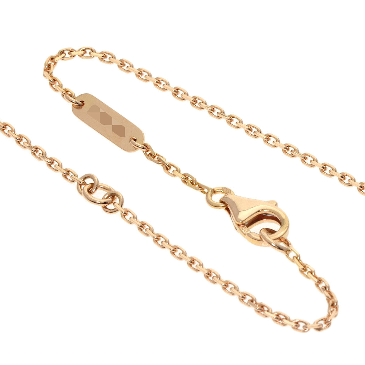 Van Cleef & Arpels Vintage Alhambra Diamond Mother of Pearl Necklace K18 Pink Gold Ladies [Used]