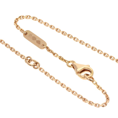 Van Cleef & Arpels Vintage Alhambra Diamond Mother of Pearl Necklace K18 Pink Gold Ladies [Used]