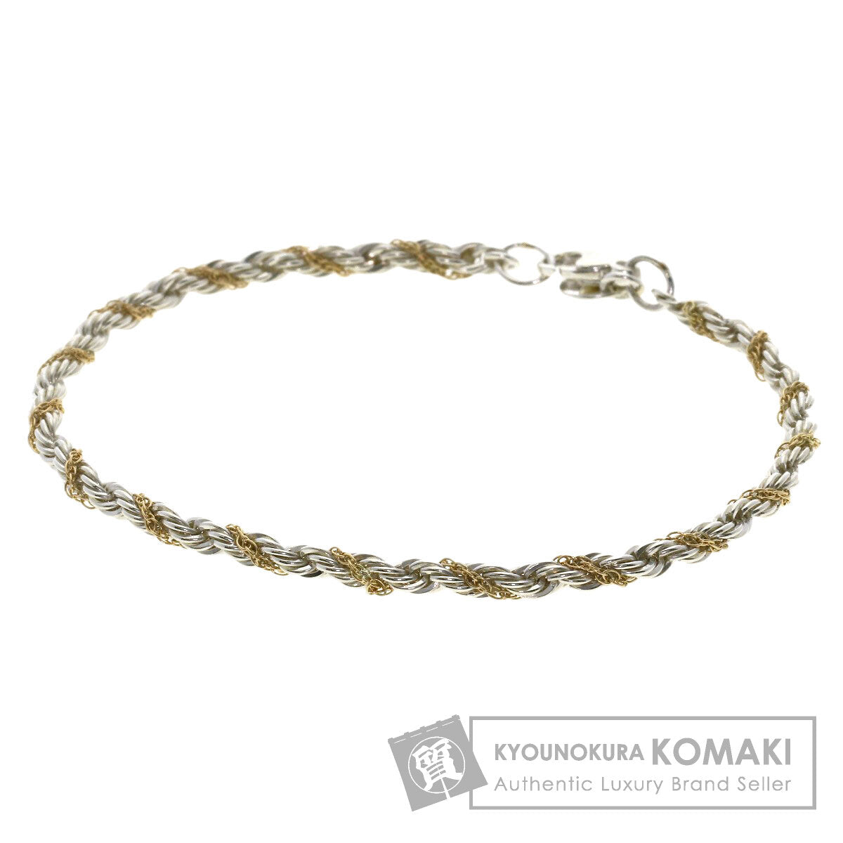 TIFFANY&Co. Screw Twist Chain Bracelet K18 Yellow Gold SVLadies [Used]