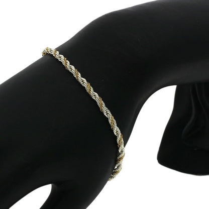TIFFANY&Co. Screw Twist Chain Bracelet K18 Yellow Gold SVLadies [Used]