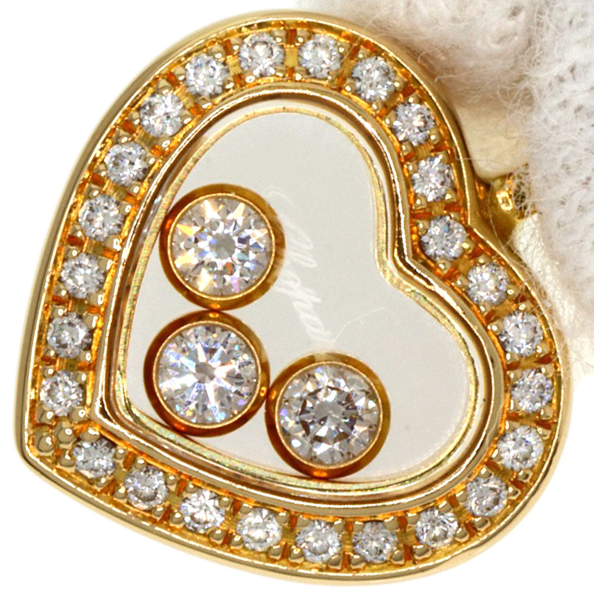 Chopard   Happy diamond 79/4502 Necklace  K18 Yellow Gold Ladies [Used]