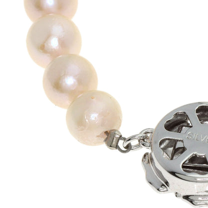 Akoya pearl Pearl Earring 2 piece set Necklace Silver 30.9g　Ladies